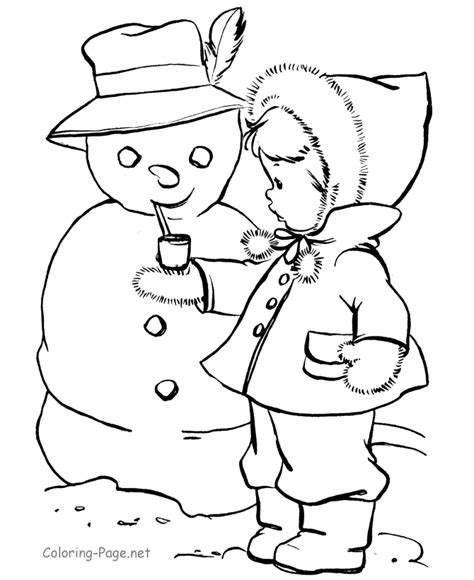winter coloring book pages   winter coloring book