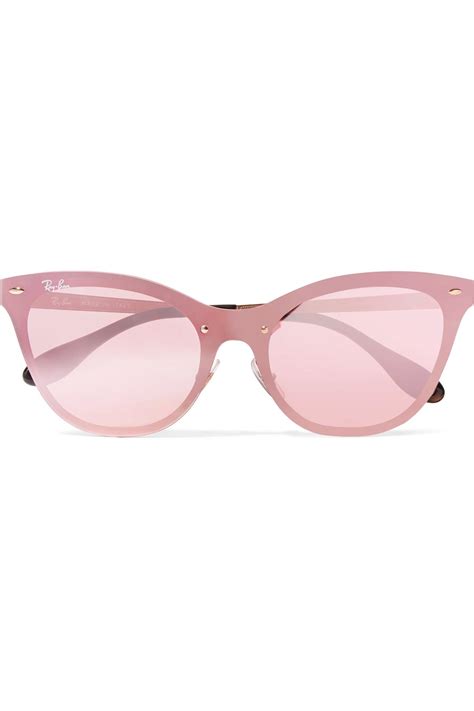 ray ban cat eye acetate sunglasses in pink lyst