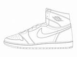 Jordan Coloring Air Pages Shoes Nike Drawing Template Sneakers Michael Shoe Jordans Sneaker Vans Color Printable High Templates Clipart Drawings sketch template