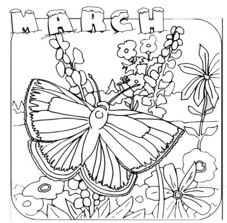 printable march coloring pages  coloring pages  kids