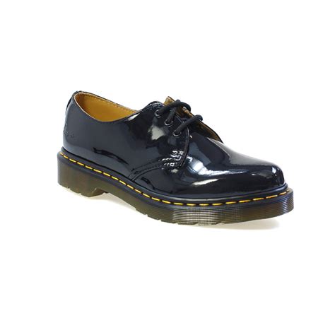 dr martens  patent lamper black shoes ebay