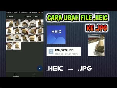 tutorial mengubah file heic menjadi file jpg  android youtube