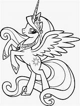 Pony Little Coloring Pages Printable Princess Celestia sketch template
