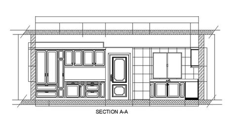 Kitchen Elevation Detail Drawing Defined In This Autocad File Download