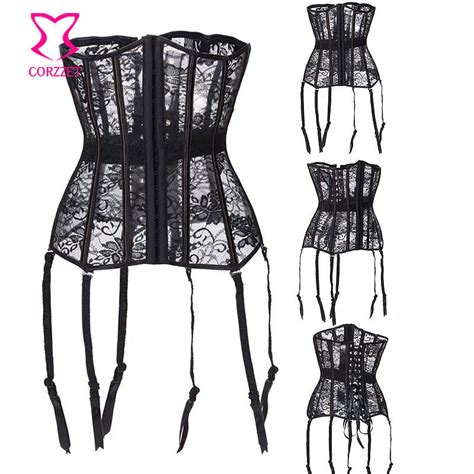 corzzet guangzhou factory wholesale black lace gadded sexy lingerie for