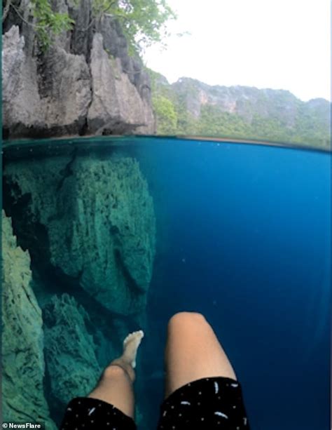 Philippines Lake Has Crystal Clear Water Shown Off By