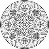Coloring Therapy Mandalas sketch template