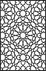 Islamic Mosaic Hubpages Colour Dover Geometricos Mandalas Zentangle Clipartmag sketch template