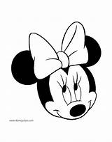 Minnie Mouse Face Mickey Head Outline Printable Coloring Pages Clipart Template Clipartmag Bow Disneyclips Misc Peterainsworth sketch template