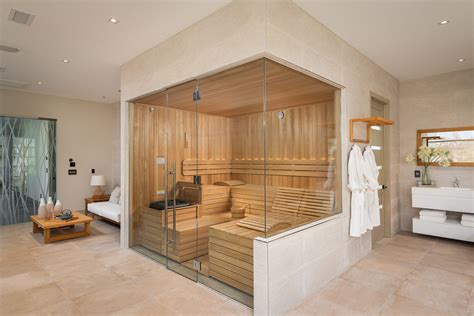 sauna brings wellness relaxation  luxury home spa home spa room