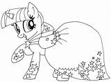Twilight Sparkle Coloring Pages Kids Pretty sketch template