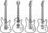 Gibson Telecaster Silhouettes Colourbox Guitarra Guitarras Siluetas Vectorified sketch template