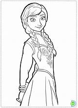 Coloring Frozen Pages Disney Anna Princess Color Characters Print Printable Dinokids Sheets Elsa Kids Close Getcolorings sketch template