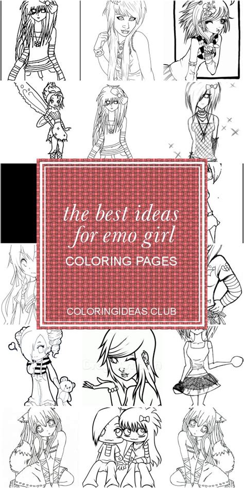 ideas  emo girl coloring pages girl coloring pages
