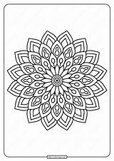 Mandala Flower Coloring Printable Pdf Pages Book Spring Coloringoo Whatsapp Tweet Email Color Choose Board sketch template
