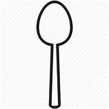 Spoon Icon Icons Cutlery Clipart Food Silver Knife Library Iconfinder sketch template