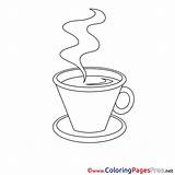 Coloring Sheets Coffee Sheet Title sketch template