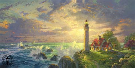 Thomas Kinkade Lighthouse Wallpaper Wallpapersafari