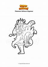 Pokemon Gigamax Urshifu Coloriage Supercolored Gigadynamax sketch template