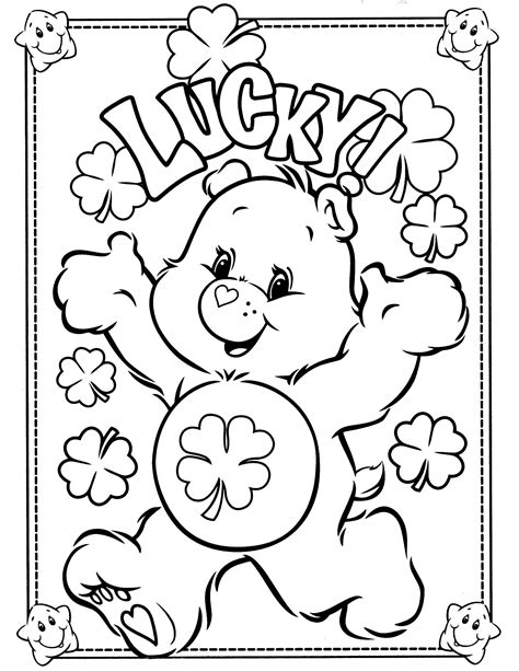 carebearscoloringpages care bears coloring page  crafty