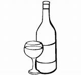 Vino Vinho Colorir Colorare Bouteille Bottle Copa Acolore Disegni Vins Bebidas Innamorata W12 Coloringcrew sketch template