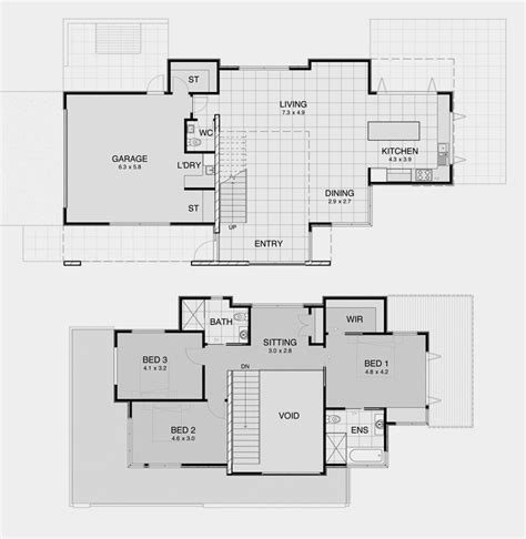 modern house plans  storey home designs contemporary  contemporary house plans house