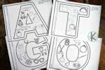 printable alphabet coloring pages worksheets  kindergarten