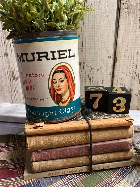 Vintage Muriel Its A Girl Cigar Tin Collectible Muriel Etsy