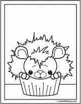 Cupcake Coloring Pages Mouse Color Printable Pdf Colorwithfuzzy sketch template