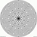Stern Vorlagen Ausdrucken Ausmalen Schwer Dreiecke Blumen Kreis Geometrische Mitte Rundes Malen Coloringhome Symmetry sketch template
