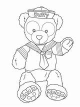 Duffy Disney Bear Coloring Drawing Pages Teddy Supercoloring Clipart Printable Sheets Categories sketch template