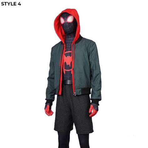 Miles Morales Hoodie Spider Man Into The Spider Verse Hooded Jacket