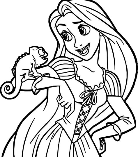 rapunzel tangled coloring pages  getcoloringscom  printable