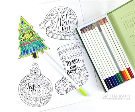 coloring holiday gift tags favecraftscom