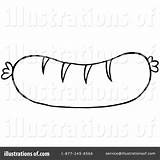 Sausage Clipart Sausages Template Illustration Pages Sheet Salami Toon Hit Royalty Coloring Clipartmag Rf sketch template