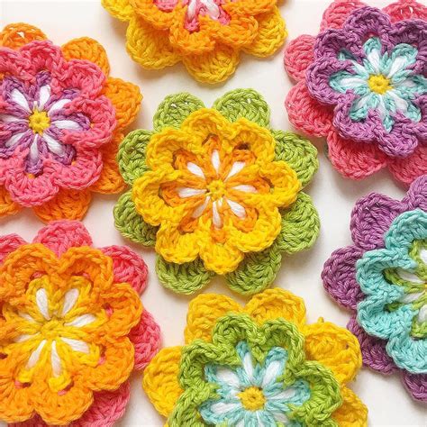easy  cute  crochet flowers pattern image ideas   season