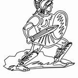 Soldado Colorir Tropa Romana sketch template