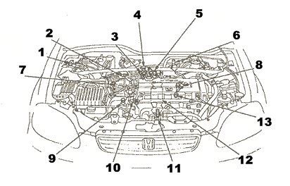 car wiring diagrams honda civic parts engines dohc