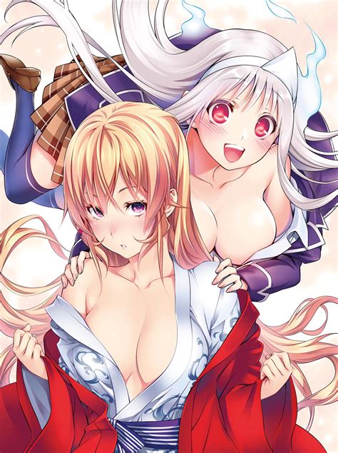 miura tadahiro tosh shokugeki no soma yuragi sou no yuna san nakiri erina cleavage crossover