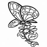 Butterfly Coloring Flower Flowers Pages Color Butterflies Drawing Nectar Printable Drawings Cardboard Clipart Cutout Designs Kids Coolage Hard Draw Insects sketch template