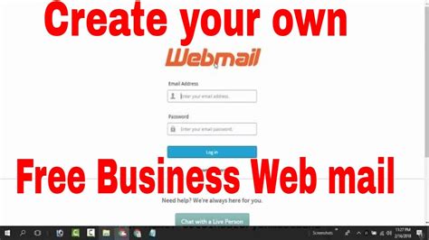 create  webmail yournameatwebmailcom youtube