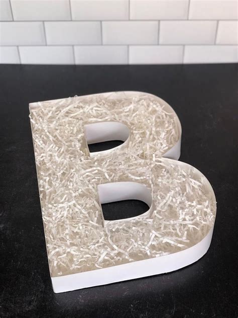 letter or number fillable box in white for cupcakes treats etsy