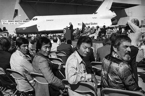 1976 the star trek cast meet the space shuttle orbiter enterprise