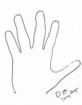 Handprint Drawing Getdrawings Coloring Pages sketch template