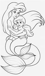 Mermaid Coloring Little Pages Melody Drawing Punk Collection Transparent Nicepng sketch template