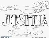 Joshua Coloring Pages Getcolorings Color sketch template