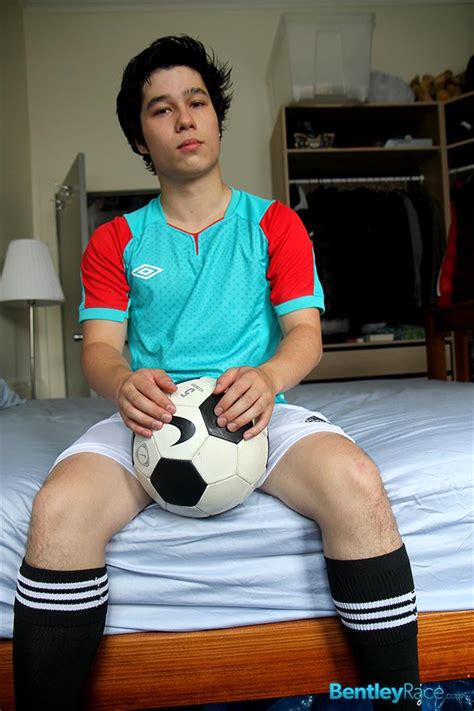 straight asian soccer player jerking his big asian uncut cock big asian dick