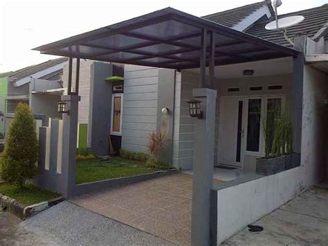 desain carport rumah minimalis modern  contoh gambar
