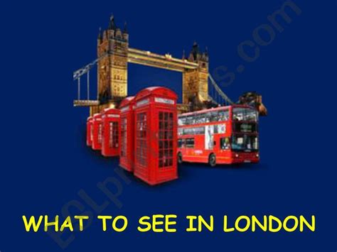 esl english powerpoints famous spots  london