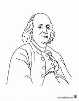 Franklin Founding Fathers Ausmalen Coloriage Sheets Hellokids Retrato Colorier Wallpaperartdesignhd Drucken sketch template